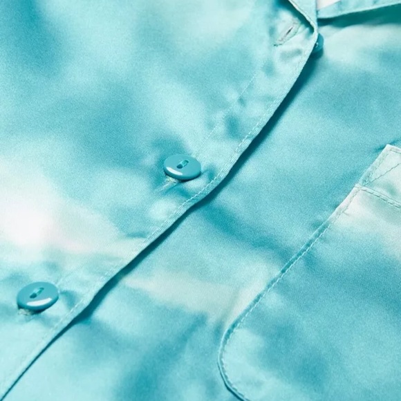 Justice Girl's tie dye silky button up pajama . It does not come with eye mask. - Picture 2 of 2